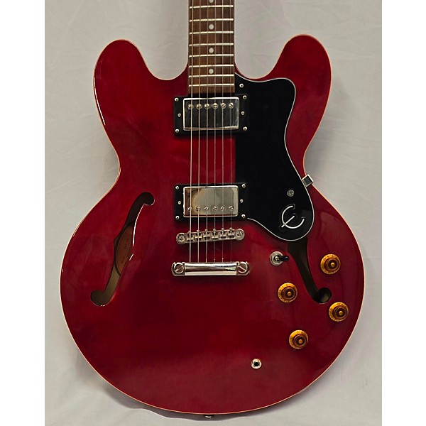 Used Epiphone Used Epiphone Dot Cherry Hollow Body Electric Guitar