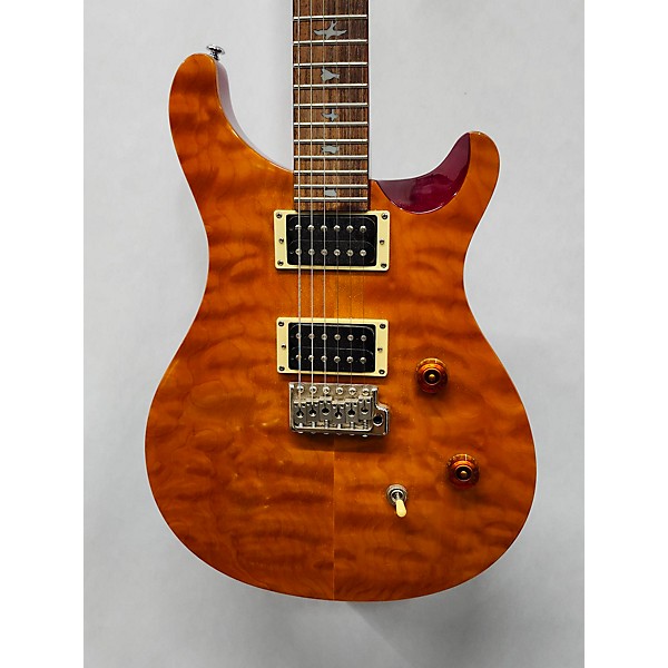 Used PRS Used PRS SE Custom 24 Amber Solid Body Electric Guitar