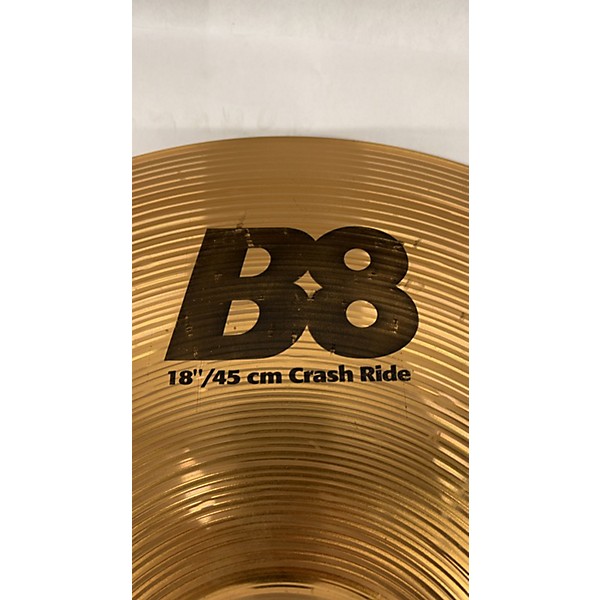 Used SABIAN 18in B8 Crash Ride Cymbal