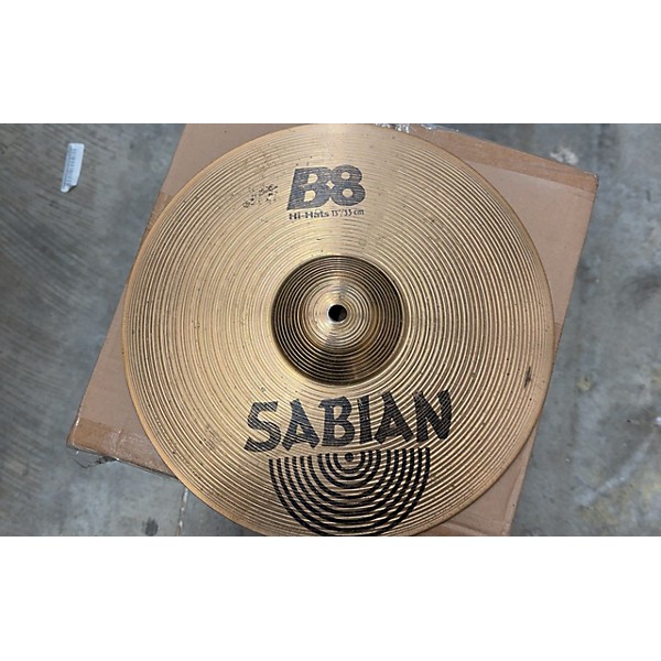 Used SABIAN 13in B8 Hi Hat Pair Cymbal