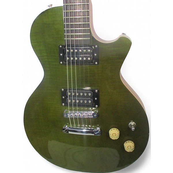 Used CMG Guitars Ashlee Trans Green Hollow Body Electric Guitar