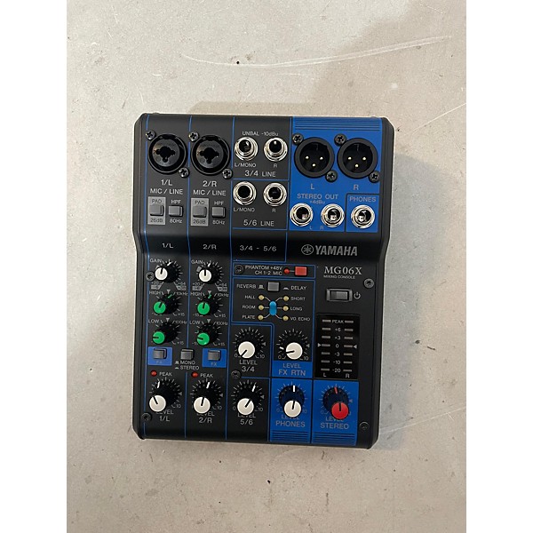 Used Yamaha MG06X Unpowered Mixer