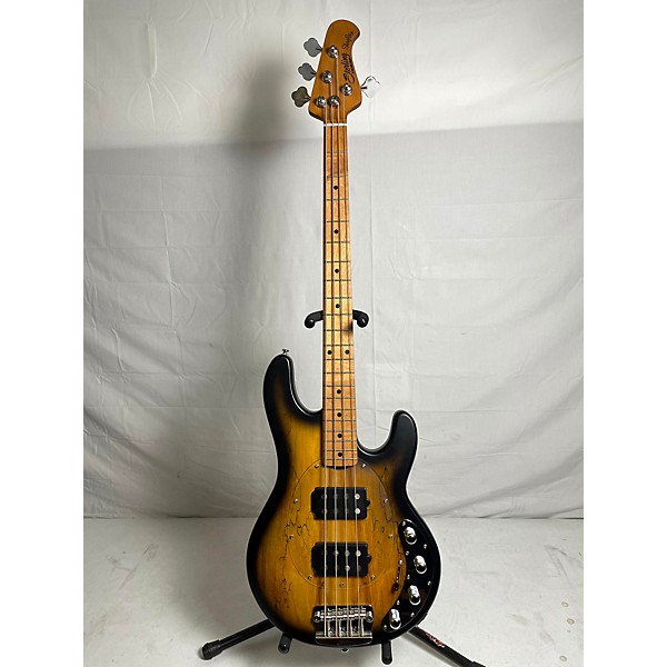 Used Sterling by Music Man Used Sterling By Music Man RAY34 HH Maple Top Spalted Maple Electric Bass Guitar