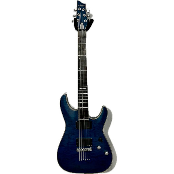 Used Schecter Guitar Research Used Schecter Guitar Research C1 Platinum Trans Blue Solid Body Electric Guitar