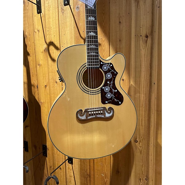 Used Epiphone Used Epiphone EJ200CE Natural Acoustic Electric Guitar