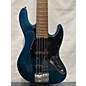 Used Used Bacchus Woodline Series Blue Electric Bass Guitar