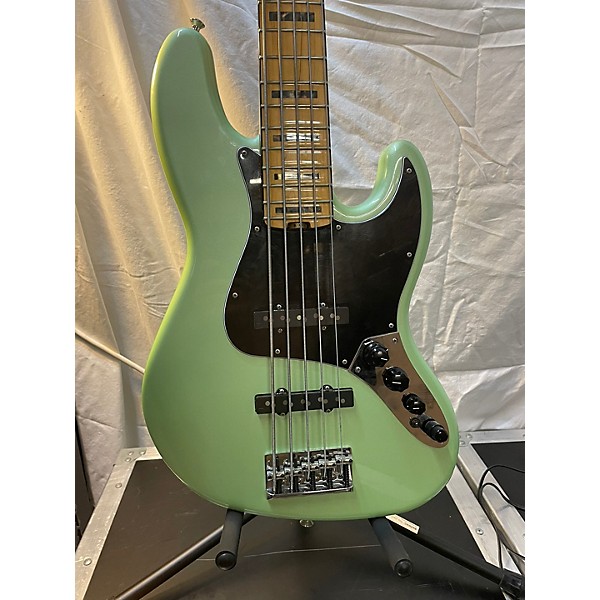 Used Fender Used Fender American Elite Jazz Bass 5 String Seafoam Pearl Electric Bass Guitar