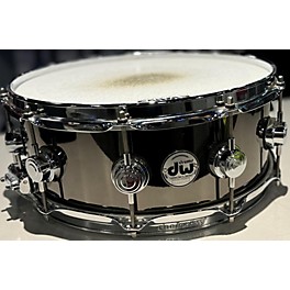 Used DW Used DW 6.5X14 Collector's Series Snare Drum Black Nickel Over Brass With Chrome Hardware Drum NICKEL OVER BRASS