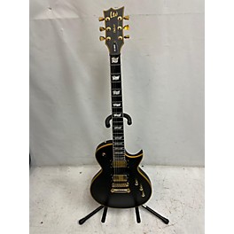 Used ESP Used ESP LTD EC1000 Deluxe Black And Gold Solid Body Electric Guitar