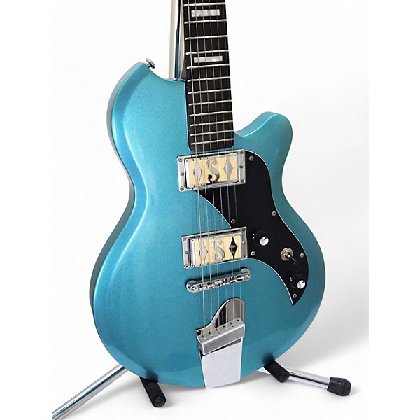 Used Supro WESTBURY Blue Solid Body Electric Guitar