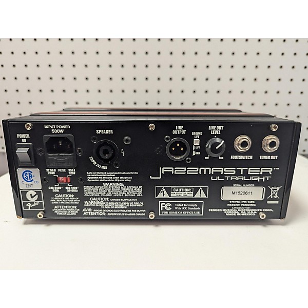 Used Fender JAZZMASTER ULTRALIGHT Bass Amp Head