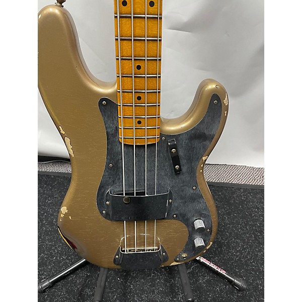 Used Fender Used 2023 Fender 58 PBass Relic Shoreline GoldTop Color 3 Tone Sunburst Bottom Color Electric Bass Guitar