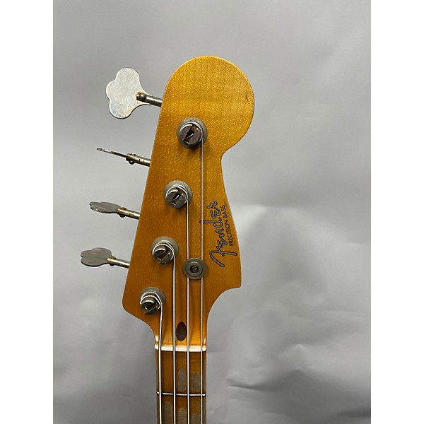 Used Fender Used 2023 Fender 58 PBass Relic Shoreline GoldTop Color 3 Tone Sunburst Bottom Color Electric Bass Guitar