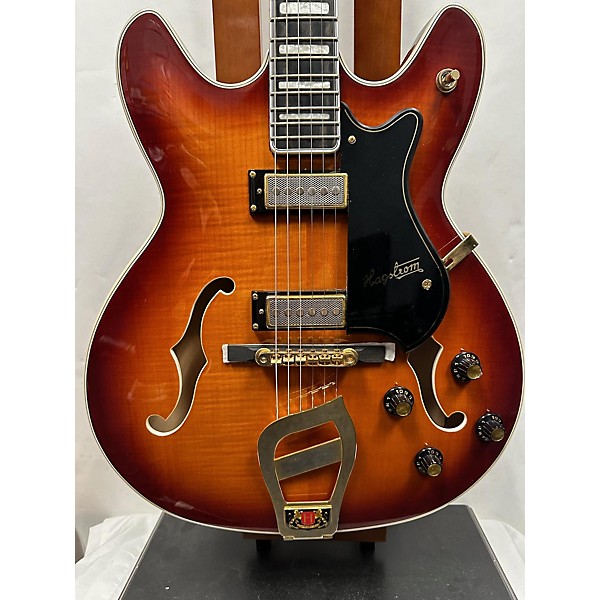 Used Hagstrom Used Hagstrom Viking II-P P90S 2 Color Sunburst Hollow Body Electric Guitar