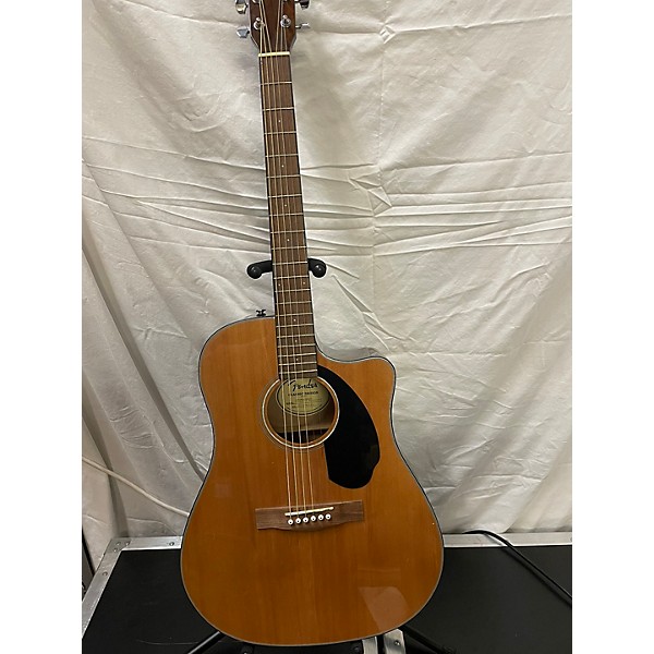 Used Fender Used Fender CD60SCE Natural Acoustic Electric Guitar