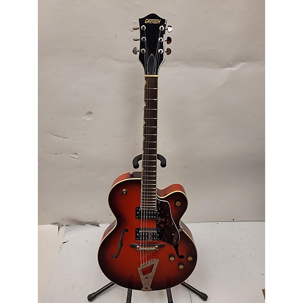 Used Gretsch Guitars Used Gretsch Guitars G2420T Streamliner Red Burst Hollow Body Electric Guitar