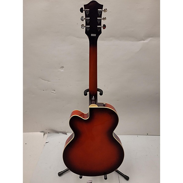 Used Gretsch Guitars Used Gretsch Guitars G2420T Streamliner Red Burst Hollow Body Electric Guitar