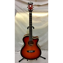 Used Washburn Used Washburn EA15ATB 2 Color Sunburst Acoustic Electric Guitar