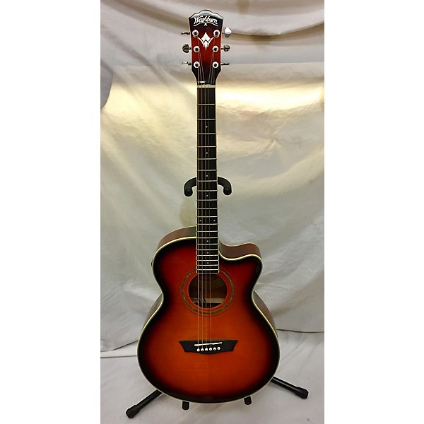 Used Washburn Used Washburn EA15ATB 2 Color Sunburst Acoustic Electric Guitar