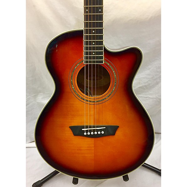 Used Washburn Used Washburn EA15ATB 2 Color Sunburst Acoustic Electric Guitar