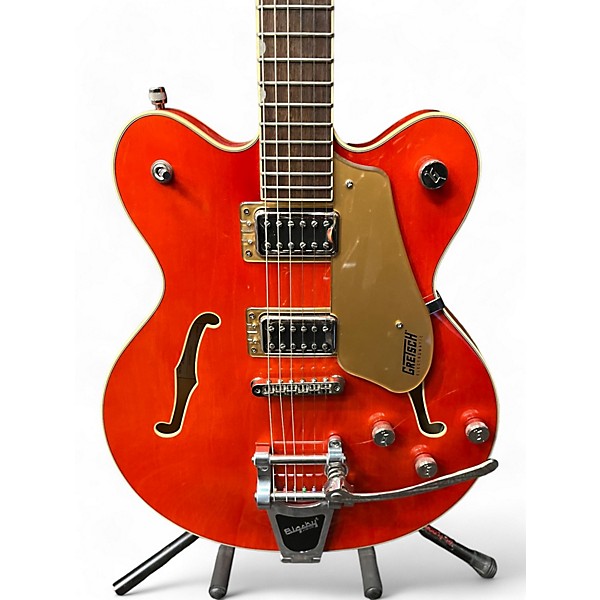 Used Gretsch Guitars Used Gretsch Guitars G5622T Electromatic Center Block Double Cut Bigsby Trans Orange Hollow Body Elec...