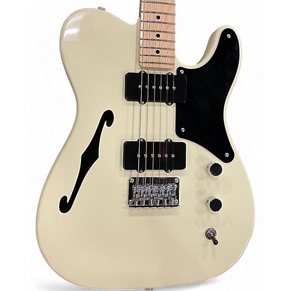 Used Squier Used Squier Paranormal Baritone Cabronita Telecaster White Blonde Solid Body Electric Guitar