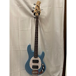 Used Sterling by Music Man Used Sterling By Music Man StingRay Ray4 HH Chopper Blue Electric Bass Guitar