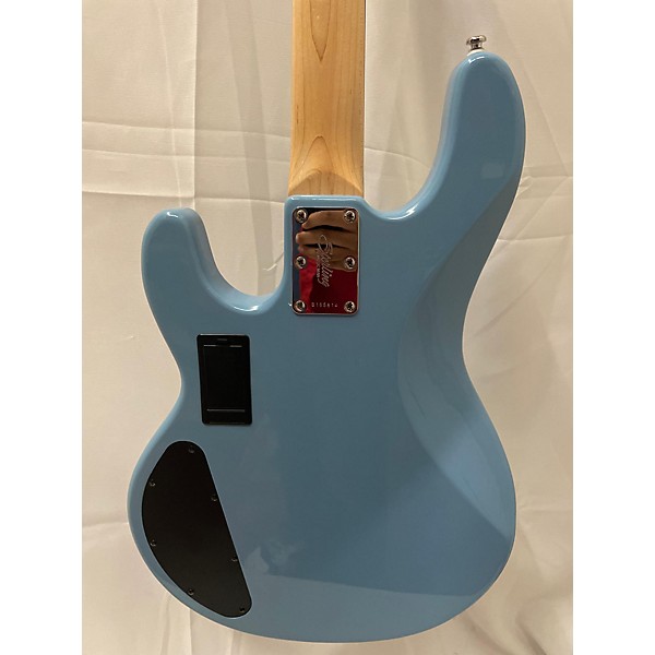 Used Sterling by Music Man Used Sterling By Music Man StingRay Ray4 HH Chopper Blue Electric Bass Guitar