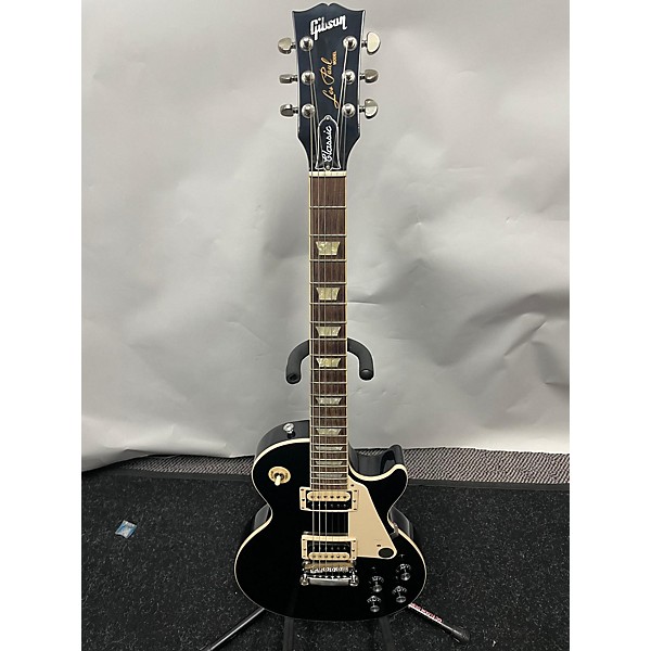 Used Gibson Used Gibson Les Paul Classic Ebony Solid Body Electric Guitar