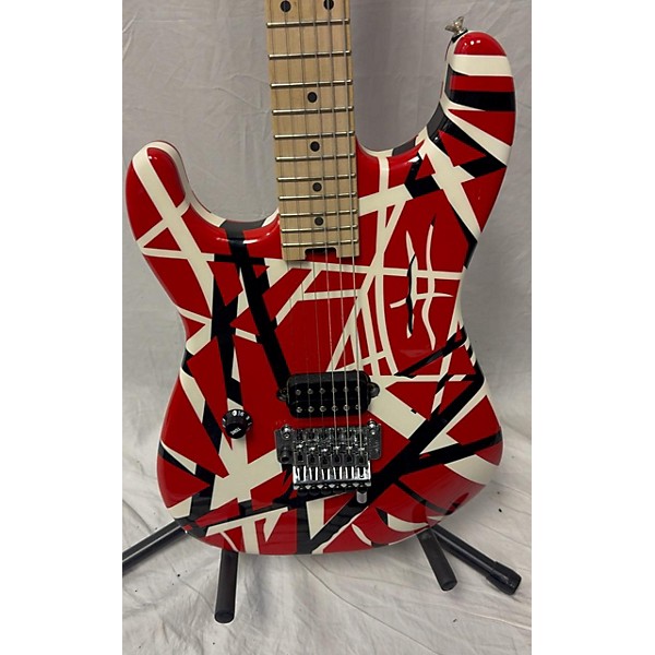 Used EVH Striped Series Left Handed Electric Guitar