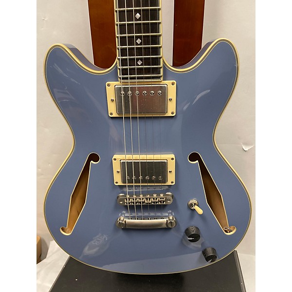 Used D'Angelico Used D'Angelico EXCEL MINI DC TOUR SLATE BLUE Hollow Body Electric Guitar