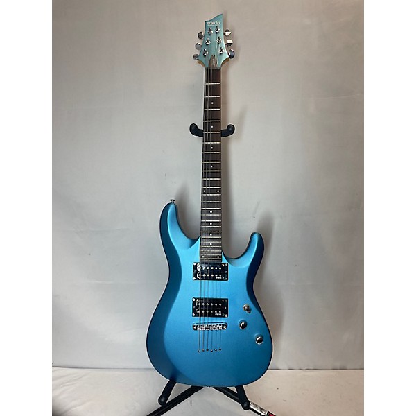 Used Schecter Guitar Research Used 2016 Schecter Guitar Research C6 DELUXE Metallic Blue Solid Body Electric Guitar