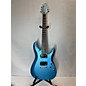 Used Schecter Guitar Research Used 2016 Schecter Guitar Research C6 DELUXE Metallic Blue Solid Body Electric Guitar thumbnail