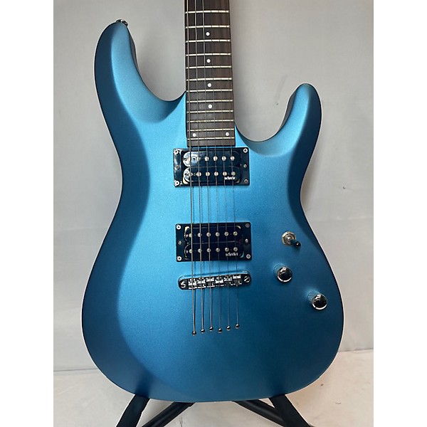 Used Schecter Guitar Research Used 2016 Schecter Guitar Research C6 DELUXE Metallic Blue Solid Body Electric Guitar