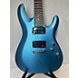 Used Schecter Guitar Research Used 2016 Schecter Guitar Research C6 DELUXE Metallic Blue Solid Body Electric Guitar