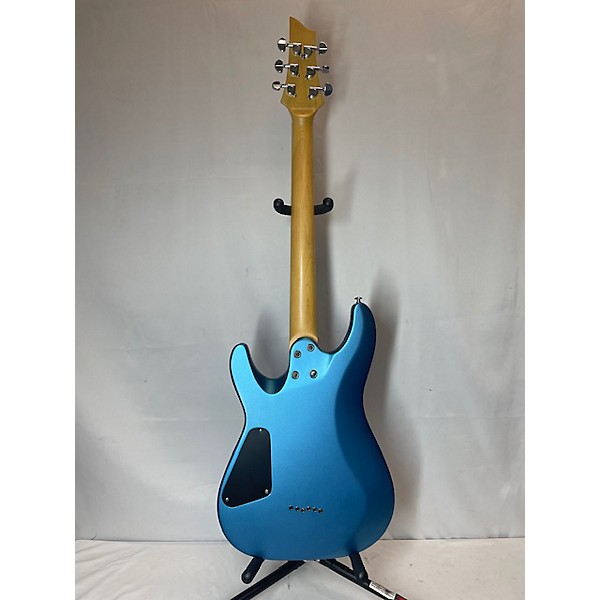 Used Schecter Guitar Research Used 2016 Schecter Guitar Research C6 DELUXE Metallic Blue Solid Body Electric Guitar