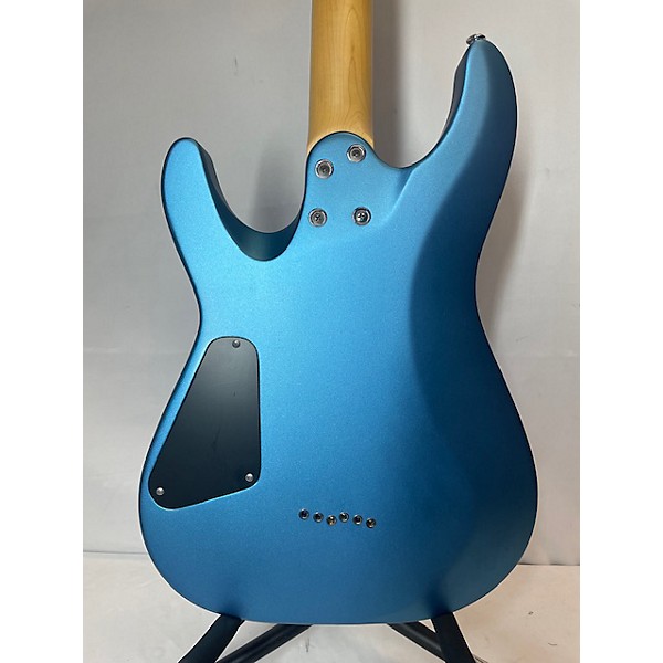 Used Schecter Guitar Research Used 2016 Schecter Guitar Research C6 DELUXE Metallic Blue Solid Body Electric Guitar