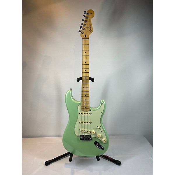 Used Fender Used Fender PLAYER STRATOCASTER WITH AFTERMARKET FLOYD ROSE TEAL Solid Body Electric Guitar