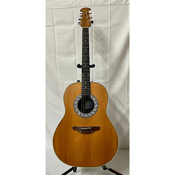 Used Ovation Used 1980 Ovation 1111 Natural Acoustic Electric Guitar