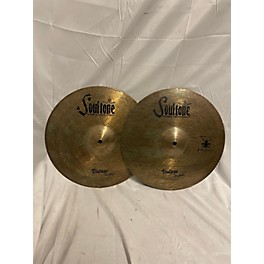 Used Soultone Used Soultone 14in Vintage Old School Hi Hat Pair Cymbal