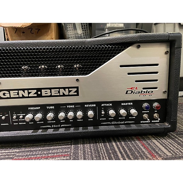 Used Genz Benz EL DIABLO 100 Tube Guitar Amp Head