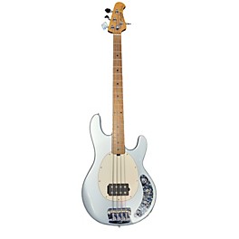 Used Sterling by Music Man Used Sterling By Music Man Ray34 Firemist Silver Electric Bass Guitar