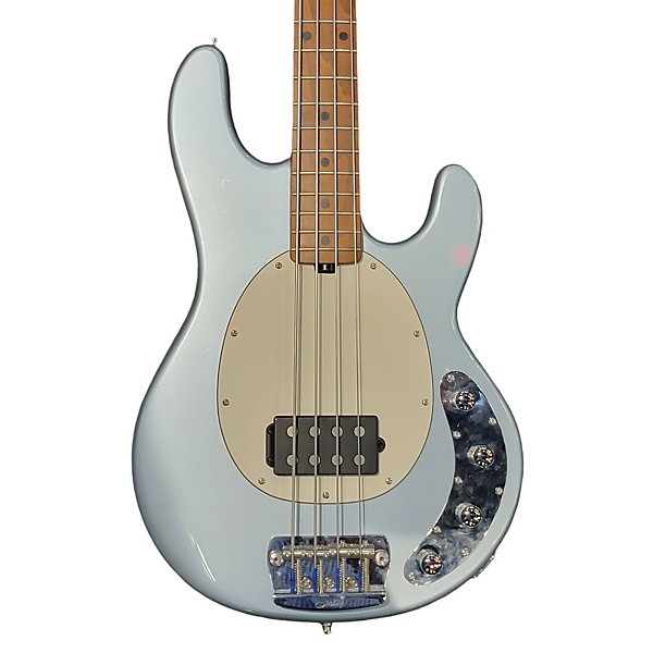 Used Sterling by Music Man Used Sterling By Music Man Ray34 Firemist Silver Electric Bass Guitar