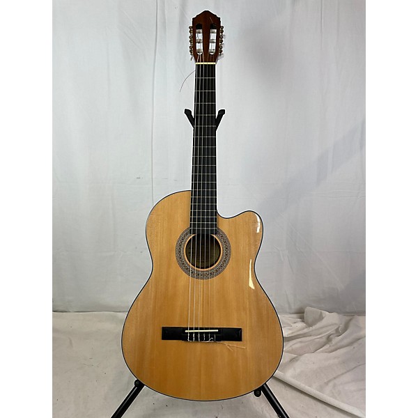 Used Lucero LC100CE Classical Acoustic Electric Guitar Natural Guitar