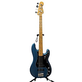 Used Fender Used Fender American Professional Precision Bass Blue Electric Bass Guitar