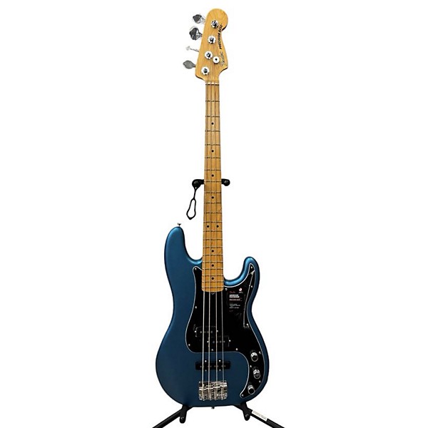 Used Fender Used Fender American Professional Precision Bass Blue Electric Bass Guitar