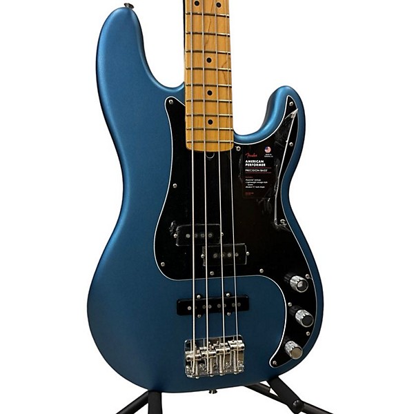 Used Fender Used Fender American Professional Precision Bass Blue Electric Bass Guitar