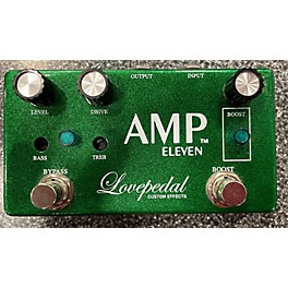 Used Lovepedal Amp Eleven Overdrive Boost Effect Pedal