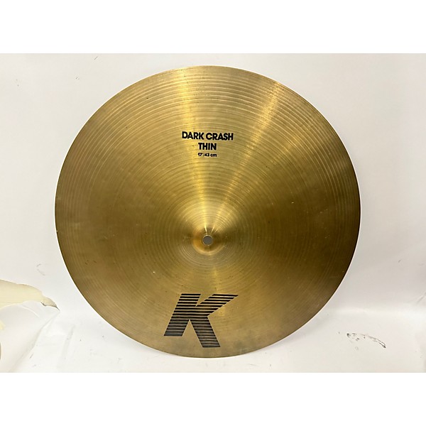 Used Zildjian Used Zildjian 17in K Custom Dark Crash Cymbal