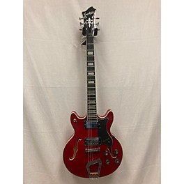 Used Hagstrom Used Hagstrom Alvar Wild Cherry Transparent Hollow Body Electric Guitar